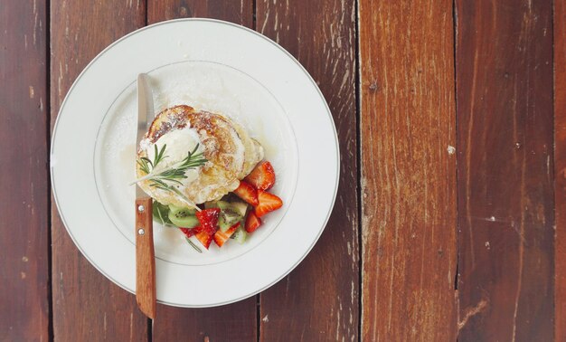 Talerz z domowym daniem